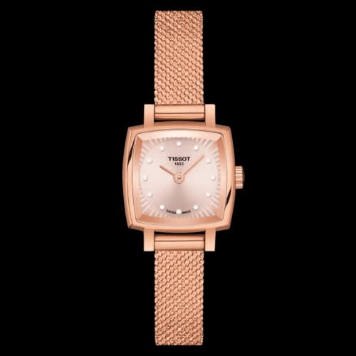 Tissot Lovely Square Rose Gold / Beige / Bracelet