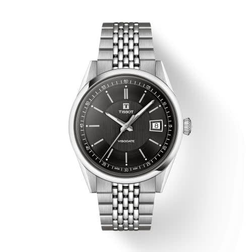 Tissot Visodate Stainless Steel / Black / Bracelet