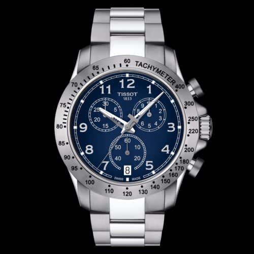 Tissot V8 Quartz Chronograph Stainless Steel / Blue / Bracelet