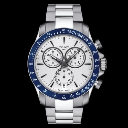 Tissot V8 Quartz Chronograph Stainless Steel / Silver / Bracelet