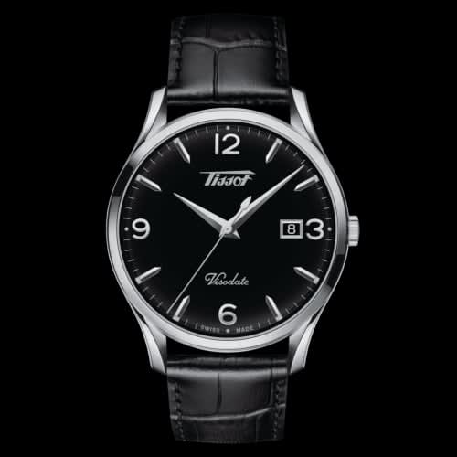 Tissot Visodate Quartz 40 Stainless Steel / Black / Strap