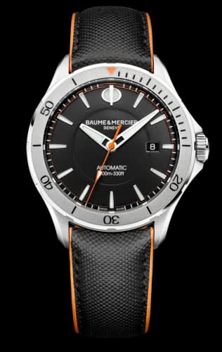Baume & Mercier Clifton Club Stainless Steel / Black / Sailcloth