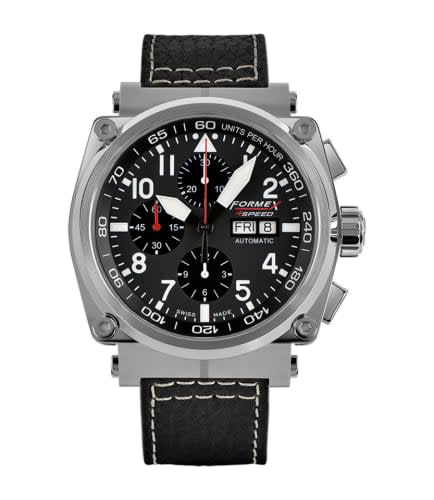 Formex Pilot Automatic Chronograph Black / Calf