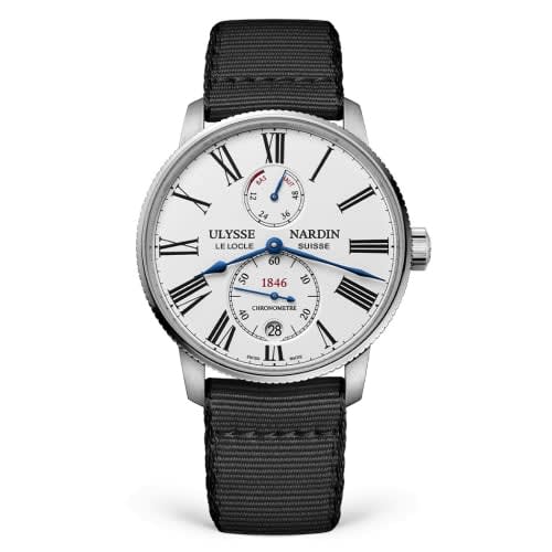 Ulysse Nardin Marine Torpilleur Stainless Steel / White / Fabric