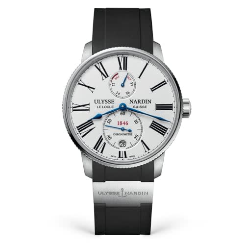 Ulysse Nardin Marine Torpilleur Stainless Steel / White / Rubber