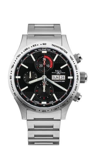 Ball Watch Company Fireman Storm Chaser Stainless Steel / Black / Bracelet