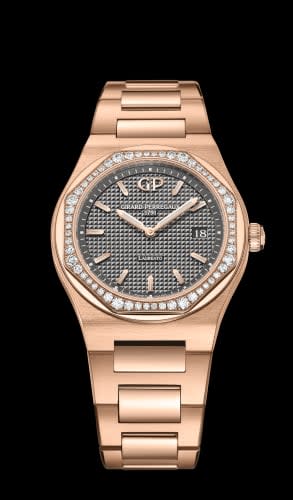 Girard-Perregaux Laureato 34 Quartz Pink Gold / Diamond / Grey