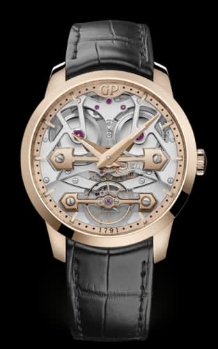 Girard-Perregaux Classic Bridges 45mm Pink Gold / Alligator