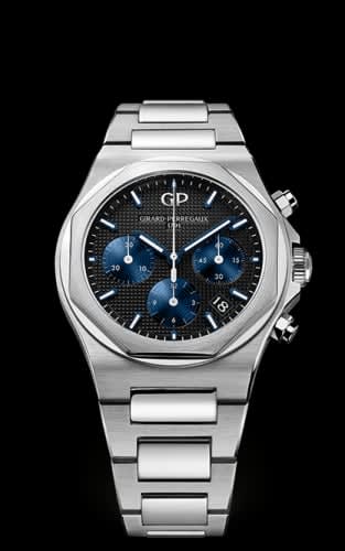 Girard-Perregaux Laureato 38 Chronograph Stainless Steel / Black / Bracelet