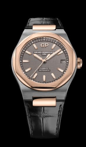 Girard-Perregaux Laureato 42 Automatic Titanium / Pink Gold / Grey / Alligator