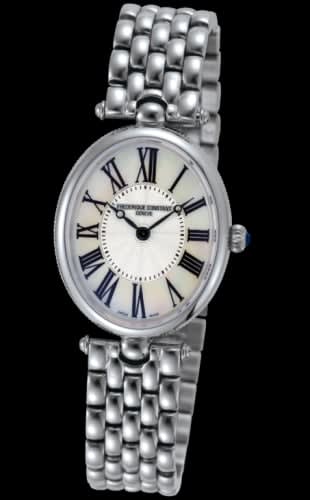 Frederique Constant Art Deco Oval Stainless Steel / Silver / Bracelet