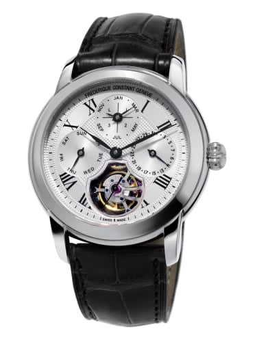 Frederique Constant Classic Tourbillon Perpetual Calendar Manufacture / Silver /