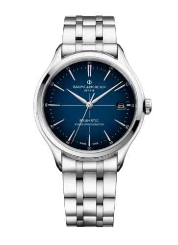 Baume & Mercier Clifton Baumatic Stainless Steel / Blue / Bracelet / COSC