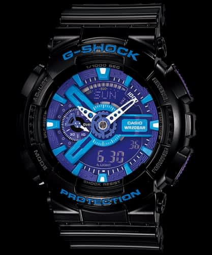 Casio GA-110HC-1A Black Purple
