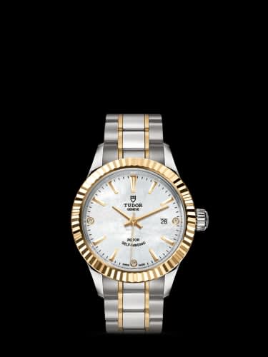 Tudor Style 28 Stainless Steel / Yellow Gold / Fluted / MOP-Diamond / Bracelet