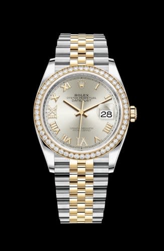 Rolex Datejust 36 Stainless Steel / Yellow Gold / Diamond / Silver Roman Diamond / Jubilee