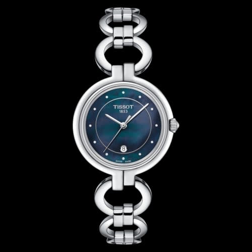 Tissot Flamingo Stainless Steel / Black MOP / Bracelet