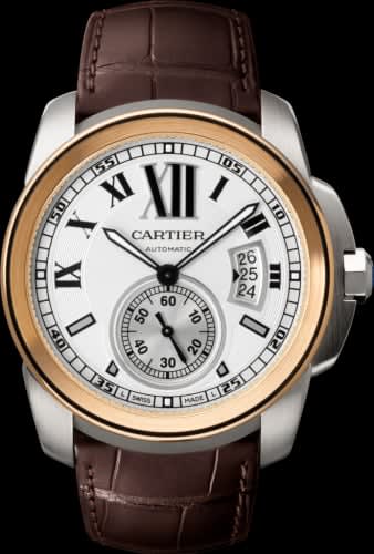 Cartier Calibre de Cartier 42 Stainless Steel / Pink Gold / Silver