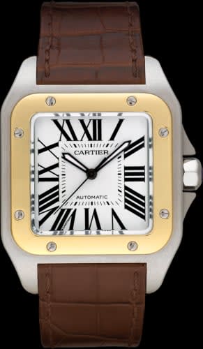 Cartier Santos 100 41.3 Stainless Steel / Yellow Gold