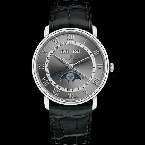 Blancpain Villeret Quantième Complet 40mm Stainless Steel / Grey