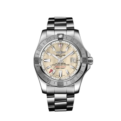 Breitling Avenger II GMT Stainless Steel / MOP / Japan Special Edition