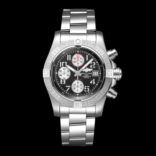 Breitling Avenger II Stainless Steel / Volcano Black / Bracelet