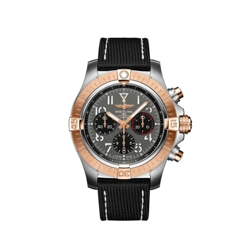 Breitling Avenger B01 Chronograph 45 Stainless Steel / Red Gold / Anthracite / Strap - Folding