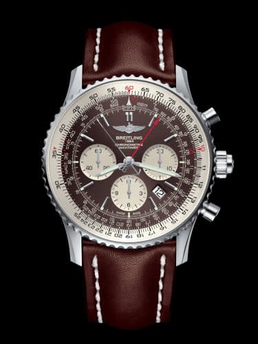 Breitling Navitimer Rattrapante Stainless Steel / Panamerican Bronze / Calf / Pin