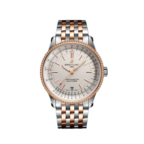 Breitling Navitimer 1 38 Automatic Stainless Steel / Red Gold / Silver / Bracelet