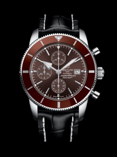 Breitling Superocean Heritage II 46 Chronograph Stainless Steel / Bronze / Bronze / Croco / Folding