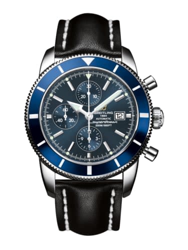 Breitling Superocean Heritage 46 Chronograph Stainless Steel / Blue / Blue / Calf