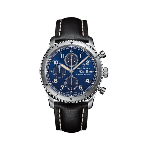 Breitling Aviator 8 Chronograph 43 Stainless Steel / Blue / Calf / Folding