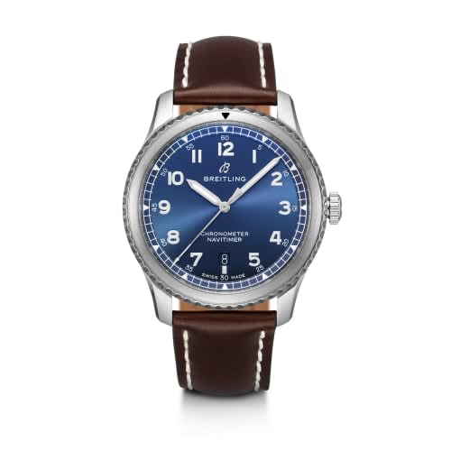 Breitling Navitimer 8 Automatic 41 Stainless Steel / Blue / Brown Calf