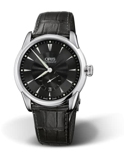 Oris Artelier Small Second Date 40 Stainless Steel / Black