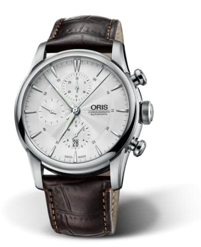 Oris Artelier Chronograph 44 Stainless Steel / Silver