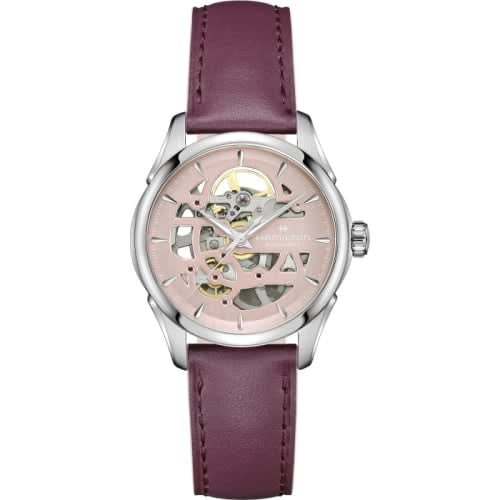 Hamilton Jazzmaster Skeleton Lady Auto 36 Stainless Steel / Pink