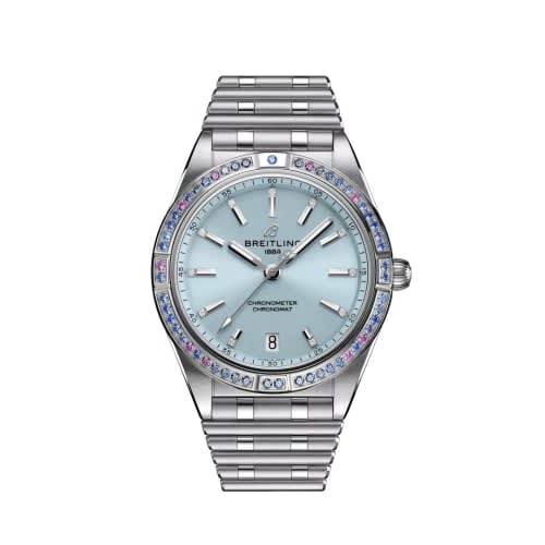 Breitling Chronomat Automatic 36 Stainless Steel - White Gold / Ice Blue / South Sea / Bracelet