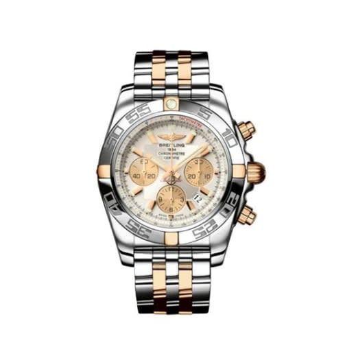 Breitling Chronomat 44 Stainless Steel / Rose Gold / Cream