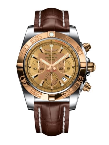 Breitling Chronomat 44 Stainless Steel / Rose Gold / Golden Sun / Croco / Pin