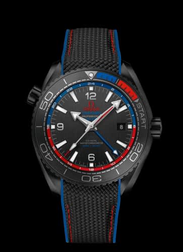 Omega Seamaster Planet Ocean 600M Co-Axial 45.5 Master Chronometer GMT Deep Black ETNZ