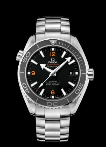 Omega Seamaster Planet Ocean 600M Co-Axial 45.5 Stainless Steel / Orange Numerals / Bracelet / Panama Canal