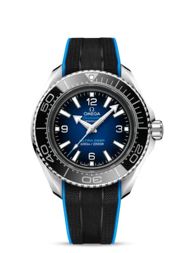 Omega Seamaster Planet Ocean Ultra Deep O-Megasteel / Blue / Rubber