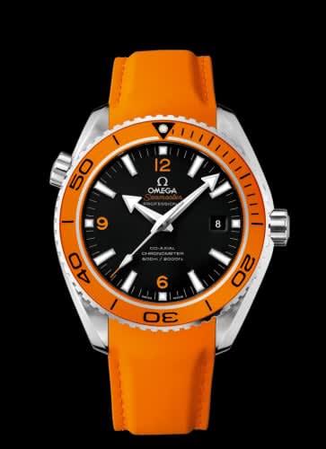 Omega Seamaster Planet Ocean 600M Co-Axial 45.5 Stainless Steel / Orange / Orange Rubber