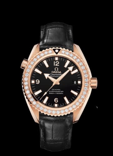 Omega Seamaster Planet Ocean 600M Co-Axial 42 Red Gold / Diamond / Alligator