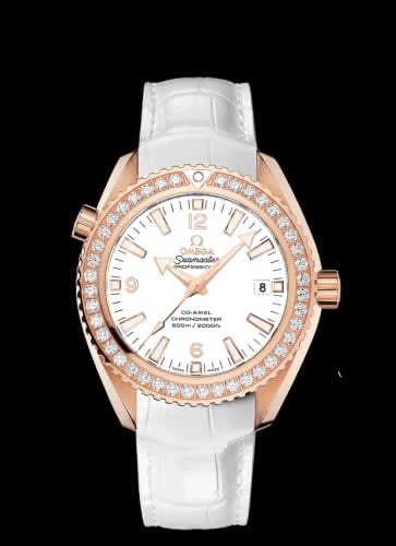 Omega Seamaster Planet Ocean 600M Co-Axial 42 Red Gold / Diamond / White / Alligator