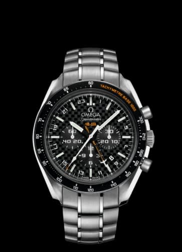 Omega Speedmaster HB-SIA Co-Axial GMT Titanium / Black Carbon / Bracelet