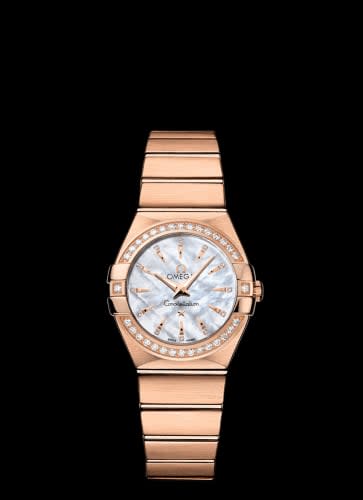 Omega Constellation Quartz 27 Brushed Red Gold / Diamond / MOP