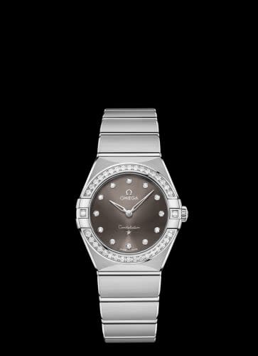 Omega Constellation Manhattan 28 Quartz Stainless Steel / Grey - Diamond / Diamond