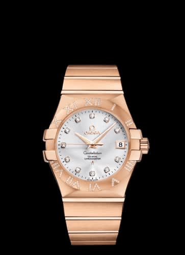 Omega Constellation Co-Axial 35 Red Gold / Diamond / Silver