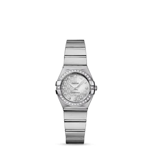 Omega Constellation Quartz 24 Brushed Stainless Steel / Diamond / Silver Omega
